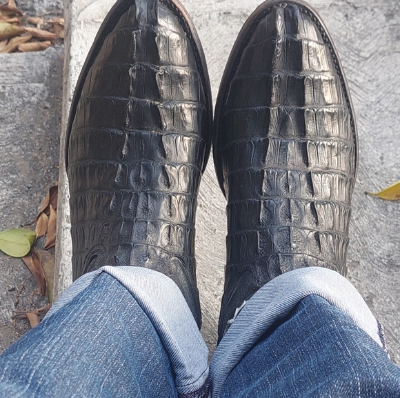 Pecos Bill,caiman tail cut boots - Picture 9 of 13